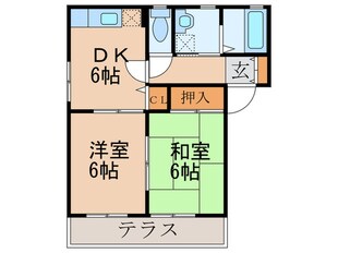 メゾン片縄の物件間取画像